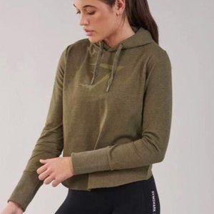 Gymshark Cropped Hoodie - Olive green